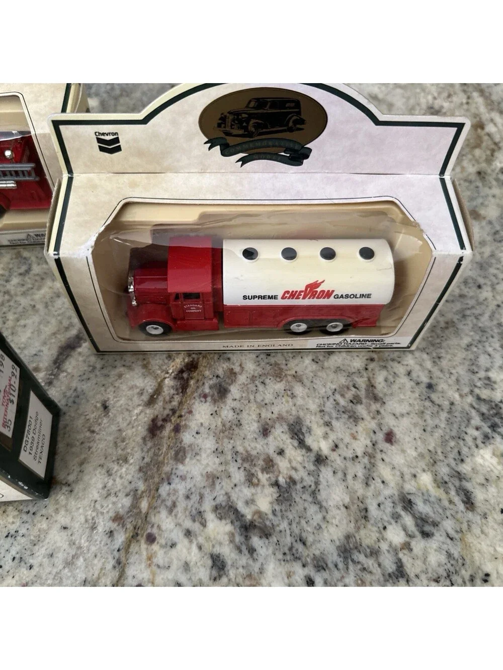 Chevron Commemorative Model Metal Cars Trucks Vintage England Lot Of 3
